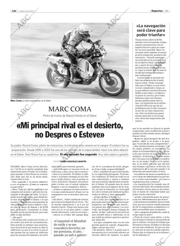 ABC MADRID 12-12-2005 página 101