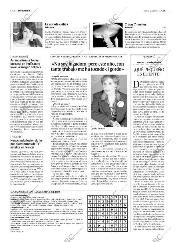 ABC MADRID 12-12-2005 página 108