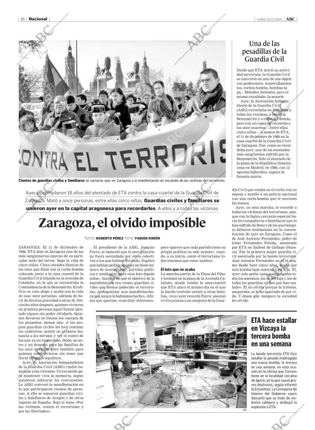 ABC MADRID 12-12-2005 página 16