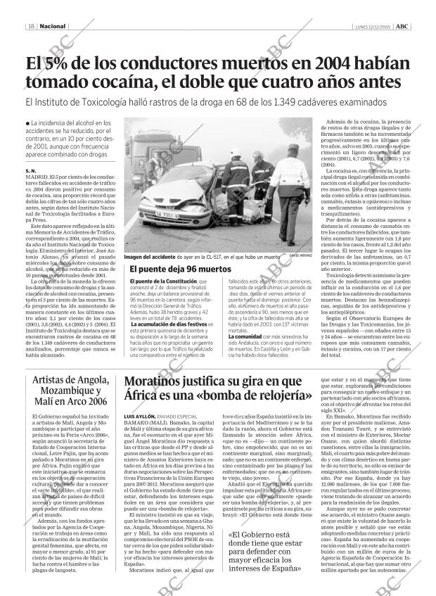 ABC MADRID 12-12-2005 página 18
