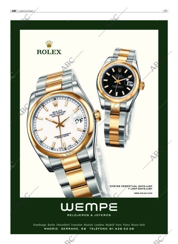 ABC MADRID 12-12-2005 página 19
