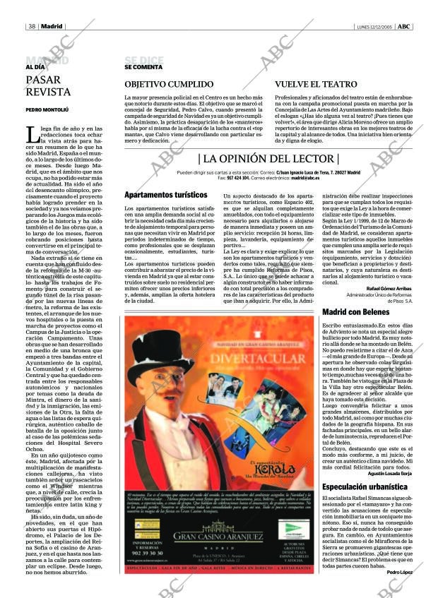 ABC MADRID 12-12-2005 página 38