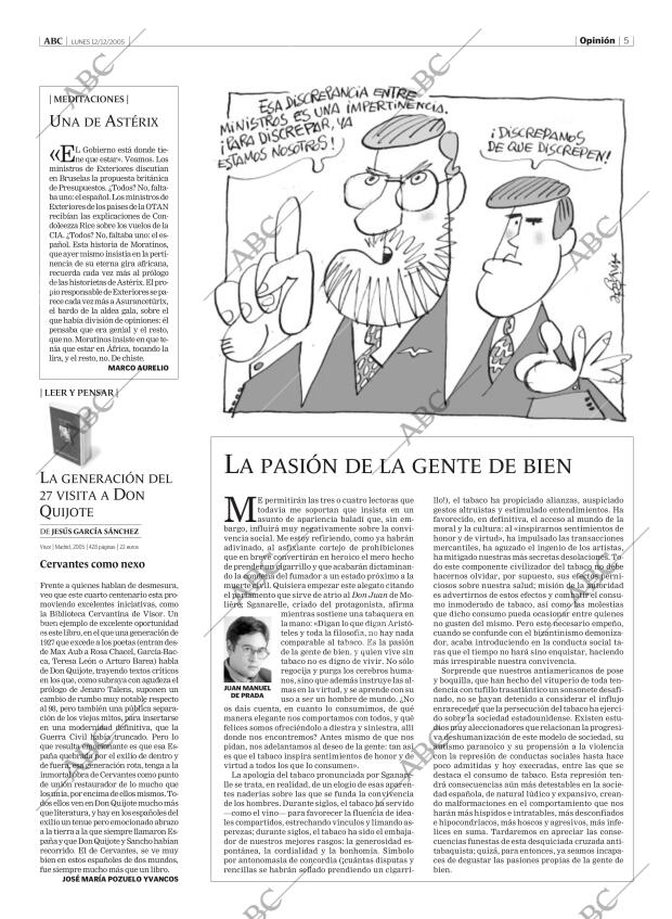 ABC MADRID 12-12-2005 página 5