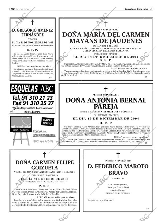 ABC MADRID 12-12-2005 página 71