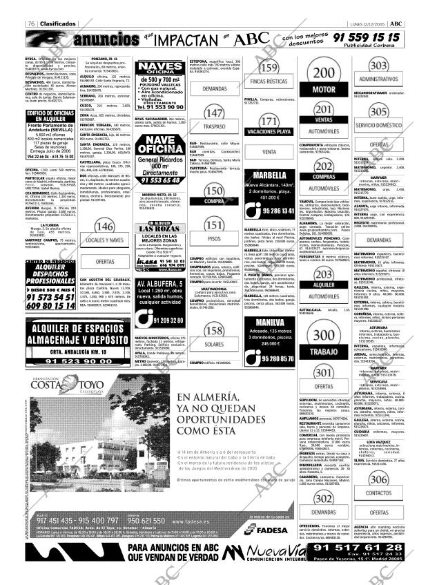 ABC MADRID 12-12-2005 página 76