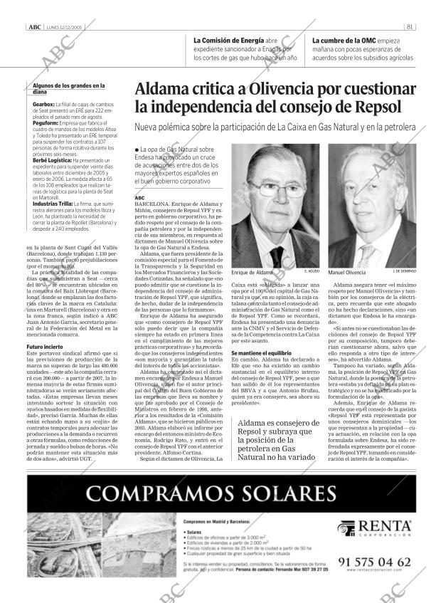 ABC MADRID 12-12-2005 página 81