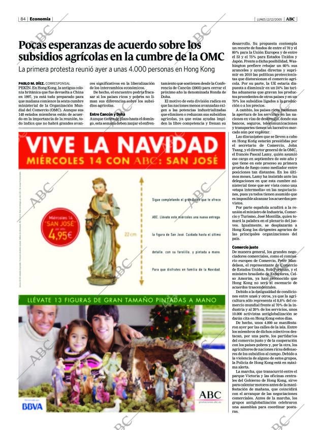 ABC MADRID 12-12-2005 página 84