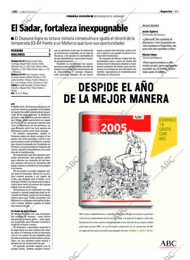 ABC MADRID 12-12-2005 página 89