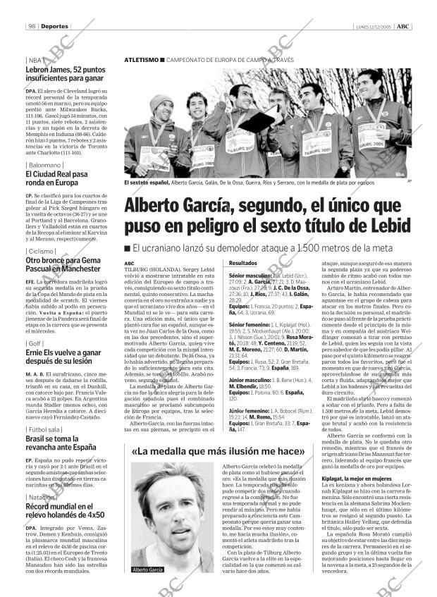 ABC MADRID 12-12-2005 página 98