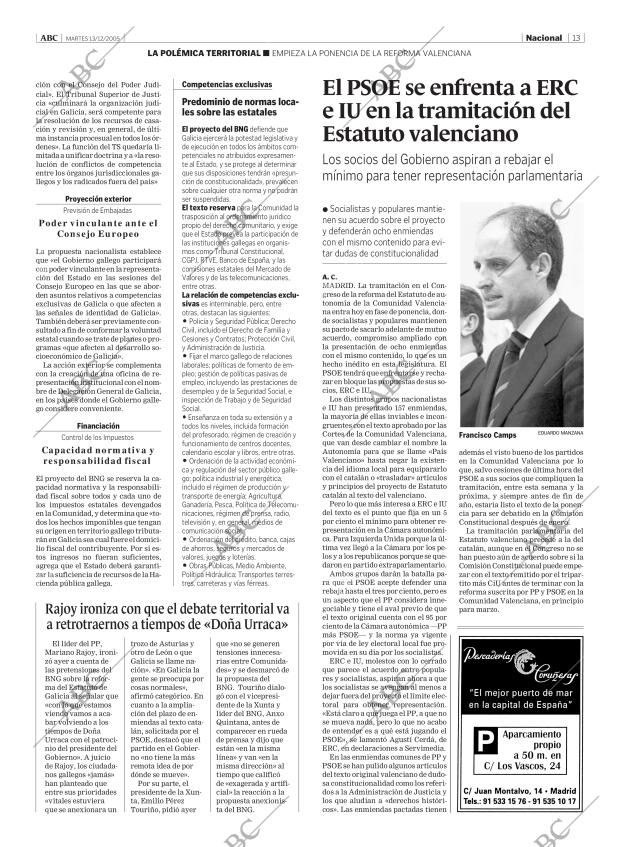 ABC MADRID 13-12-2005 página 13