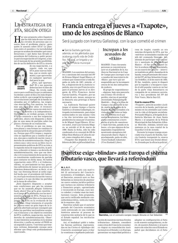 ABC MADRID 13-12-2005 página 16