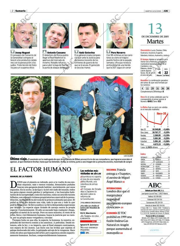 ABC MADRID 13-12-2005 página 2
