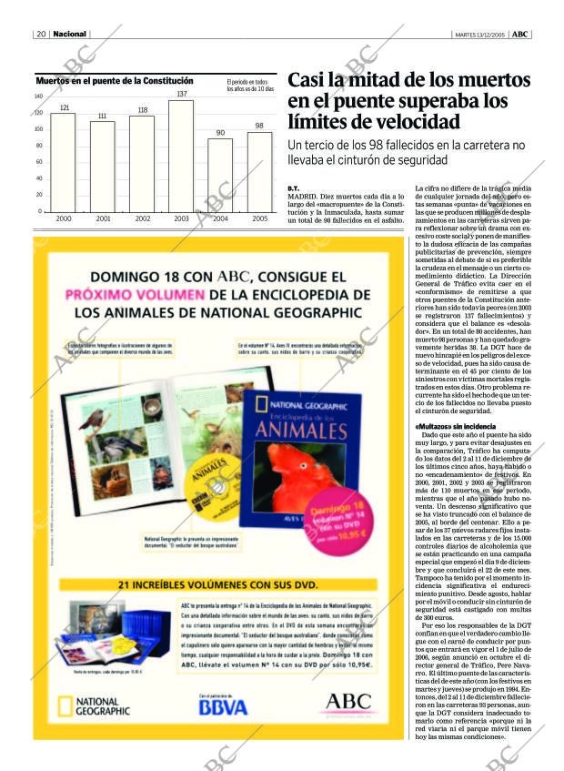 ABC MADRID 13-12-2005 página 20