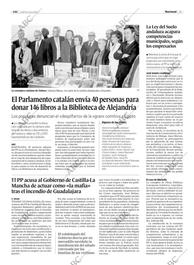 ABC MADRID 13-12-2005 página 21