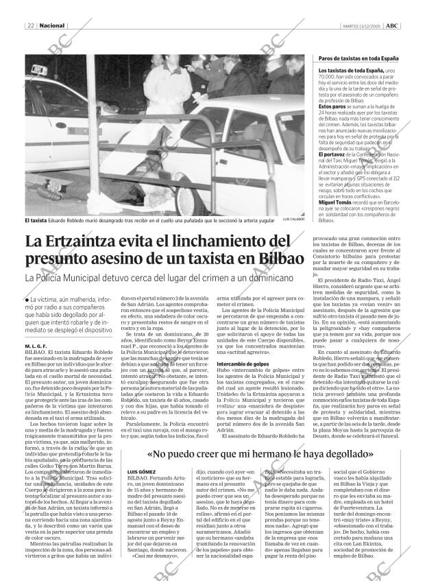 ABC MADRID 13-12-2005 página 22