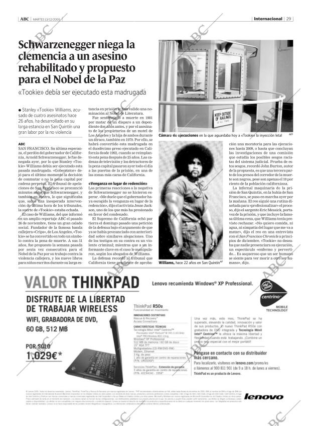 ABC MADRID 13-12-2005 página 29