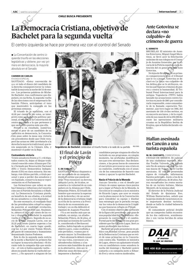 ABC MADRID 13-12-2005 página 31