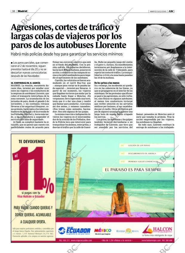 ABC MADRID 13-12-2005 página 38