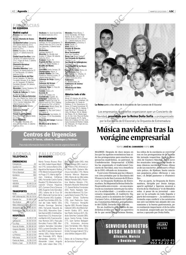 ABC MADRID 13-12-2005 página 42