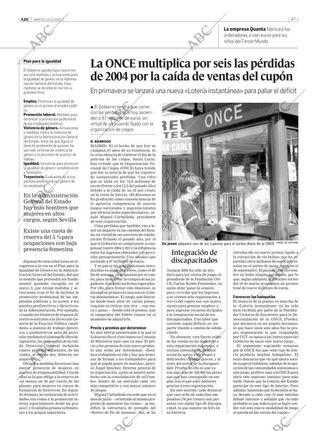 ABC MADRID 13-12-2005 página 47