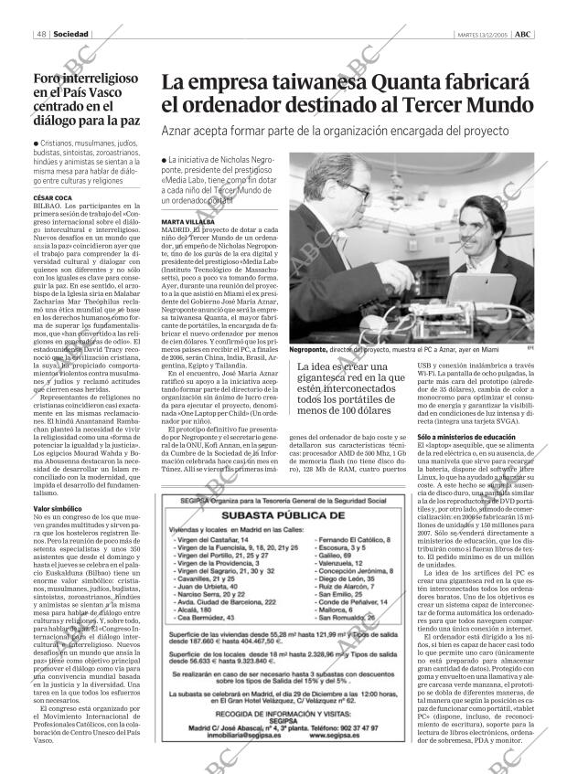 ABC MADRID 13-12-2005 página 48
