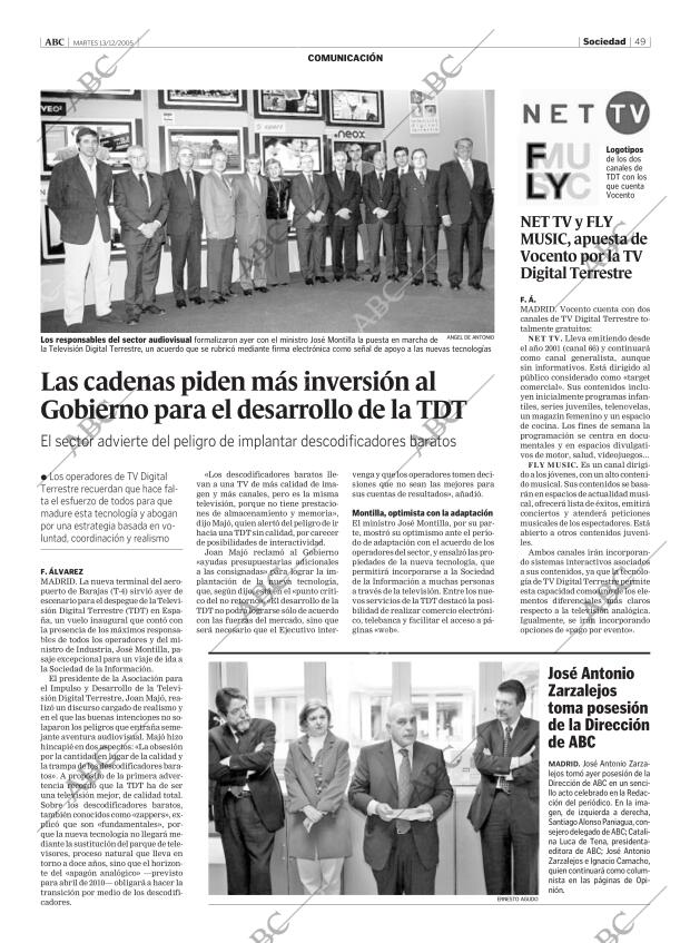 ABC MADRID 13-12-2005 página 49