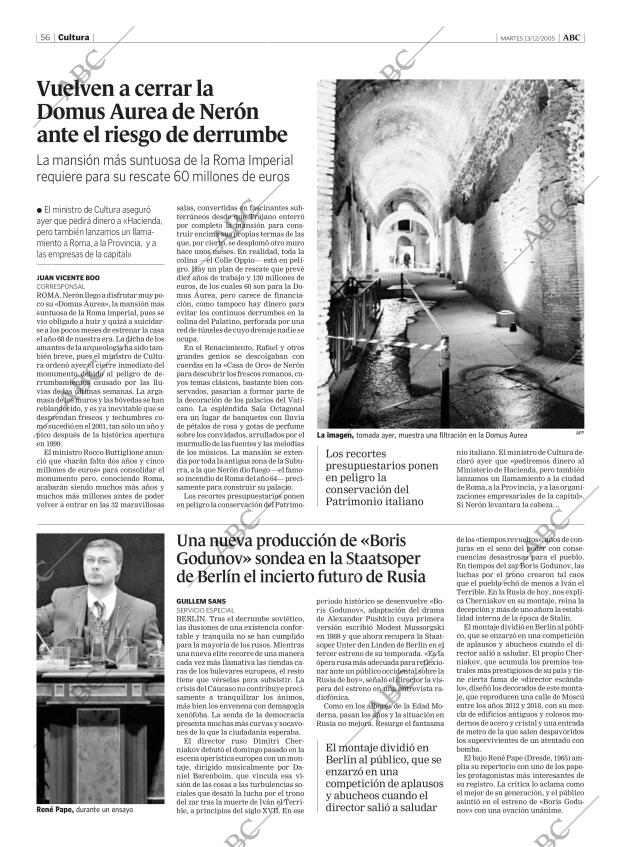 ABC MADRID 13-12-2005 página 56