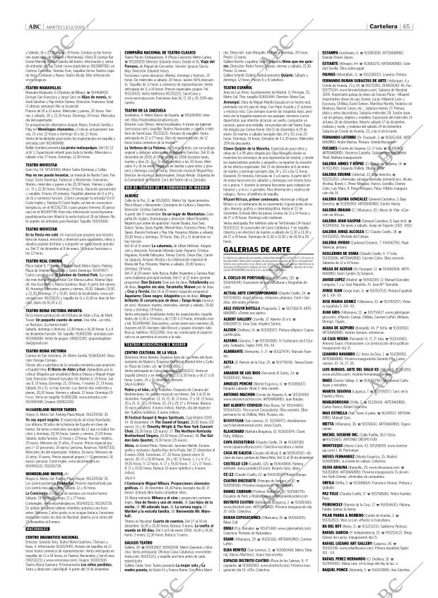 ABC MADRID 13-12-2005 página 65