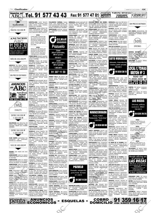 ABC MADRID 13-12-2005 página 74