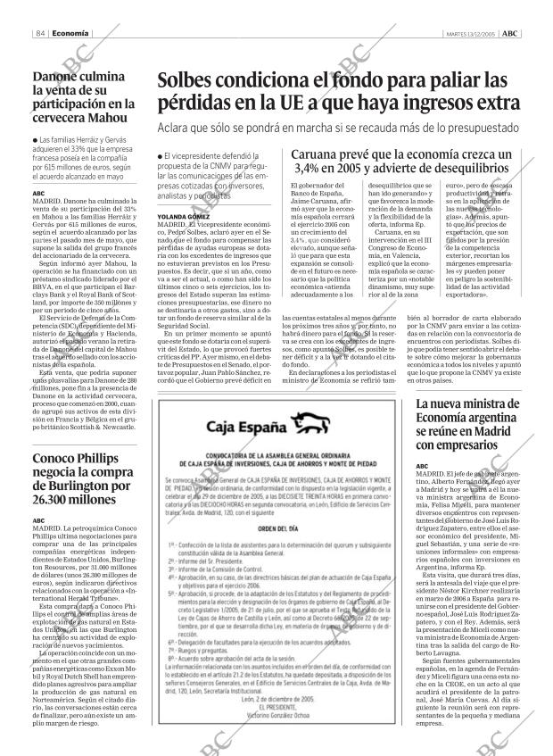 ABC MADRID 13-12-2005 página 84