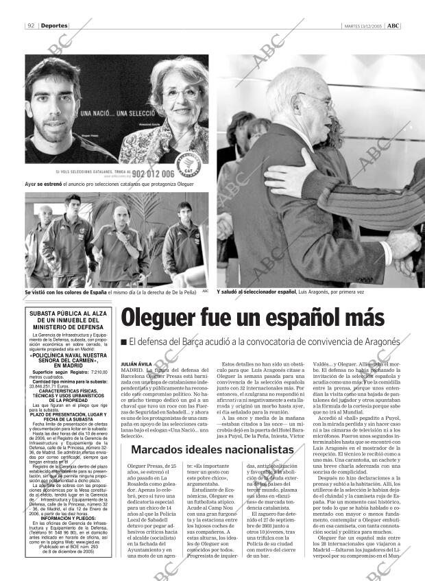 ABC MADRID 13-12-2005 página 92