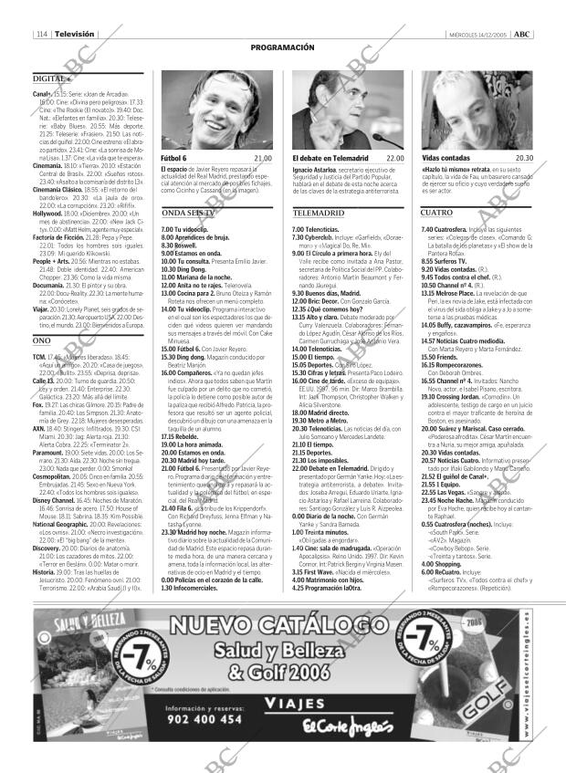 ABC MADRID 14-12-2005 página 114