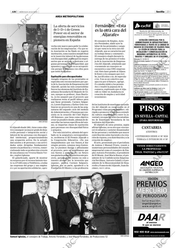 ABC SEVILLA 14-12-2005 página 23