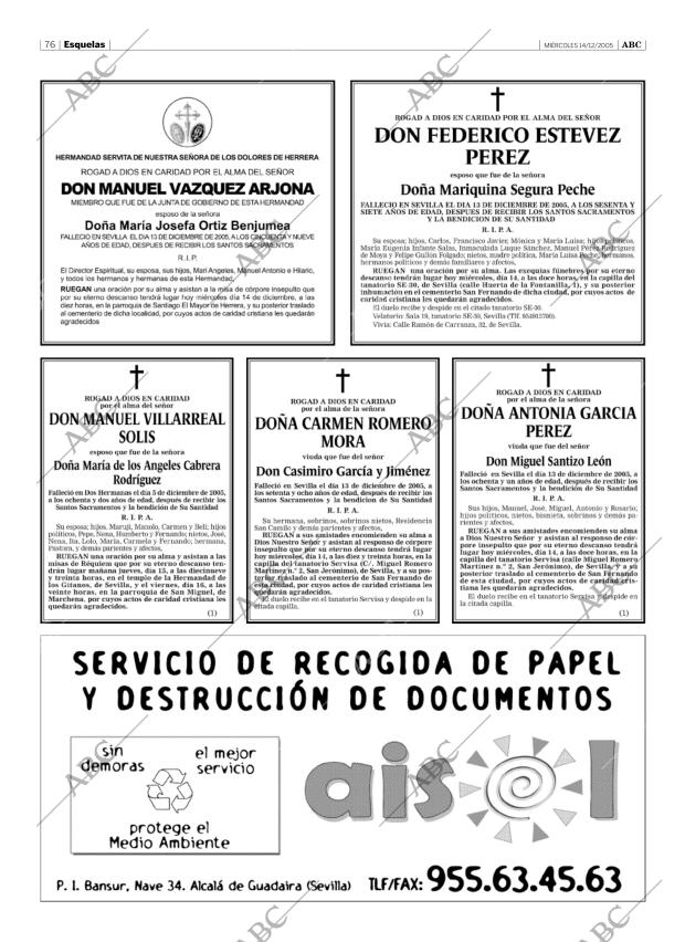 ABC SEVILLA 14-12-2005 página 76