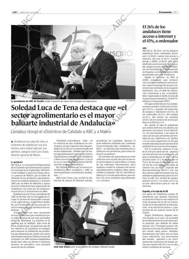 ABC SEVILLA 14-12-2005 página 87
