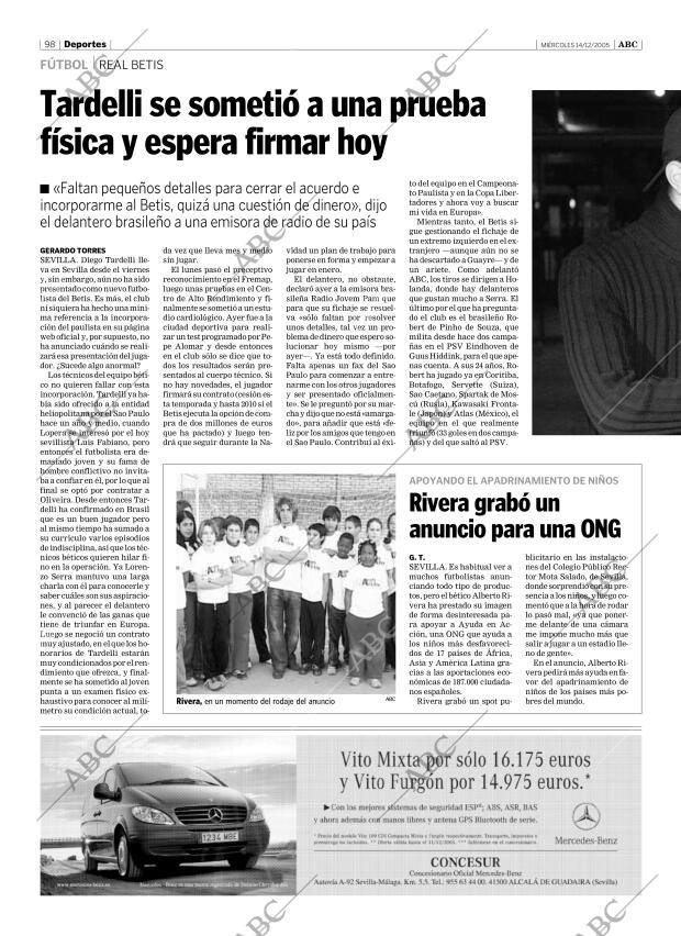 ABC SEVILLA 14-12-2005 página 98