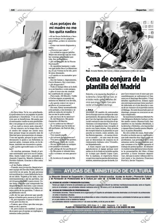 ABC MADRID 15-12-2005 página 103
