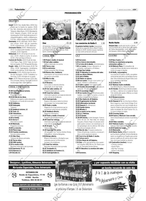 ABC SEVILLA 15-12-2005 página 106