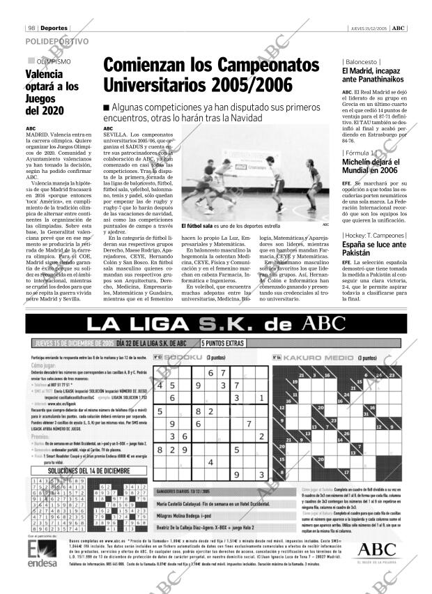 ABC SEVILLA 15-12-2005 página 98
