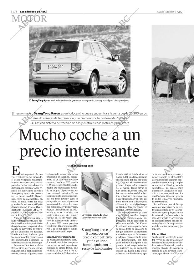 ABC MADRID 17-12-2005 página 104
