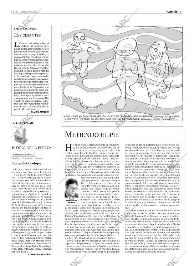 ABC MADRID 17-12-2005 página 5