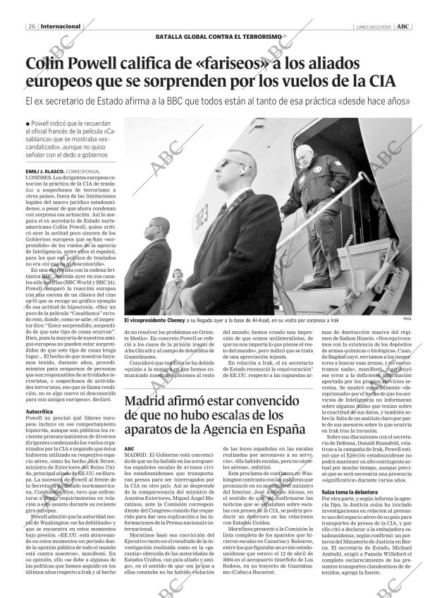 ABC MADRID 19-12-2005 página 26