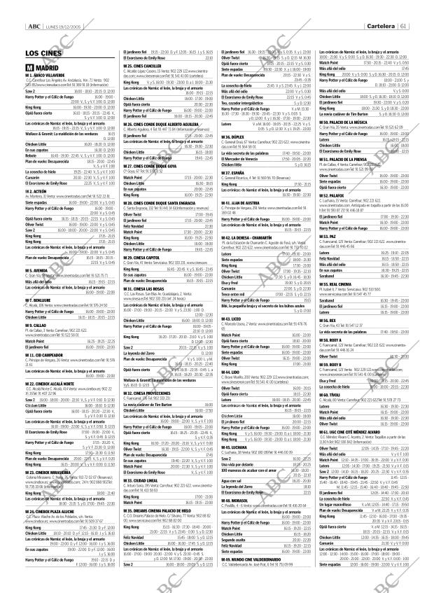 ABC MADRID 19-12-2005 página 61