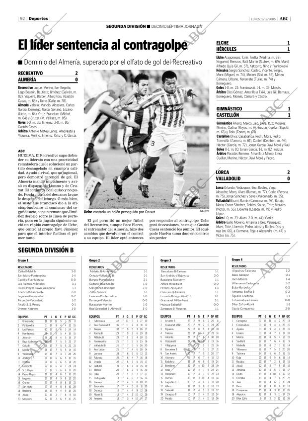 ABC MADRID 19-12-2005 página 92