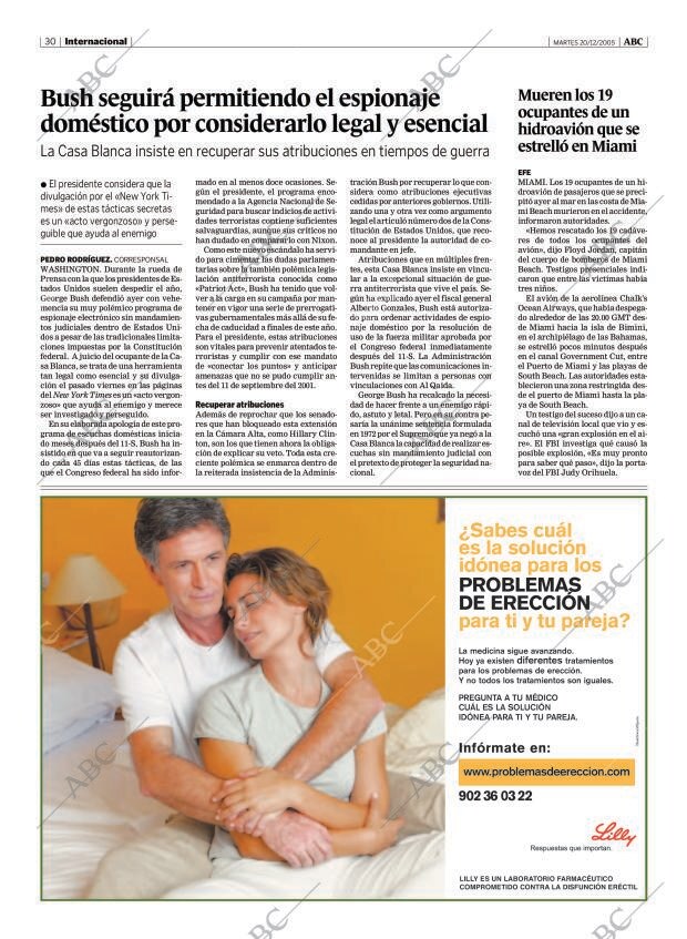 ABC MADRID 20-12-2005 página 30