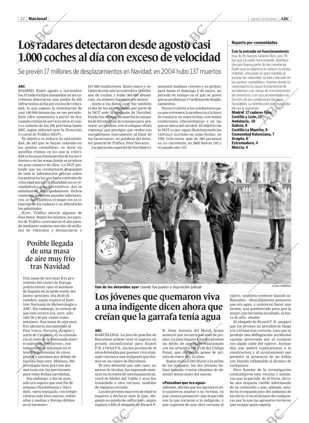 ABC MADRID 22-12-2005 página 22