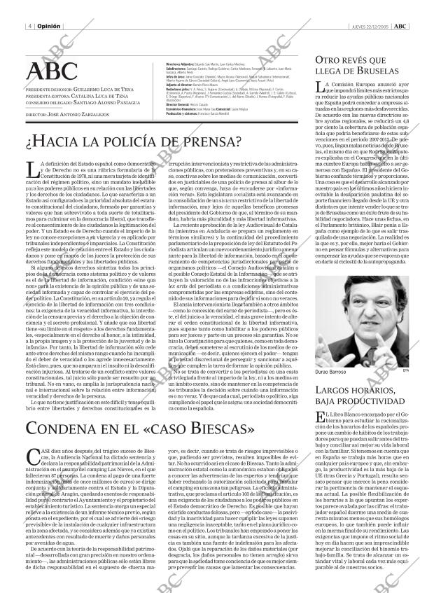 ABC MADRID 22-12-2005 página 4