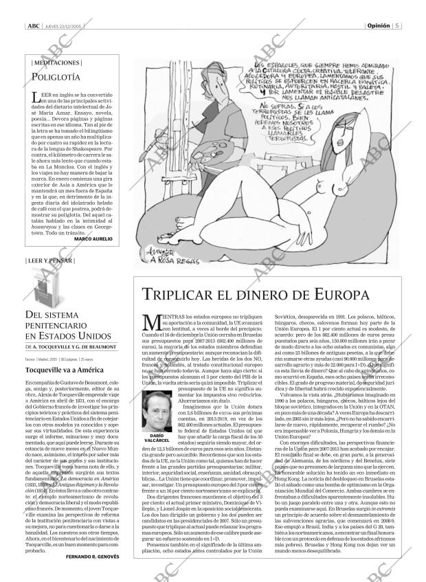ABC MADRID 22-12-2005 página 5