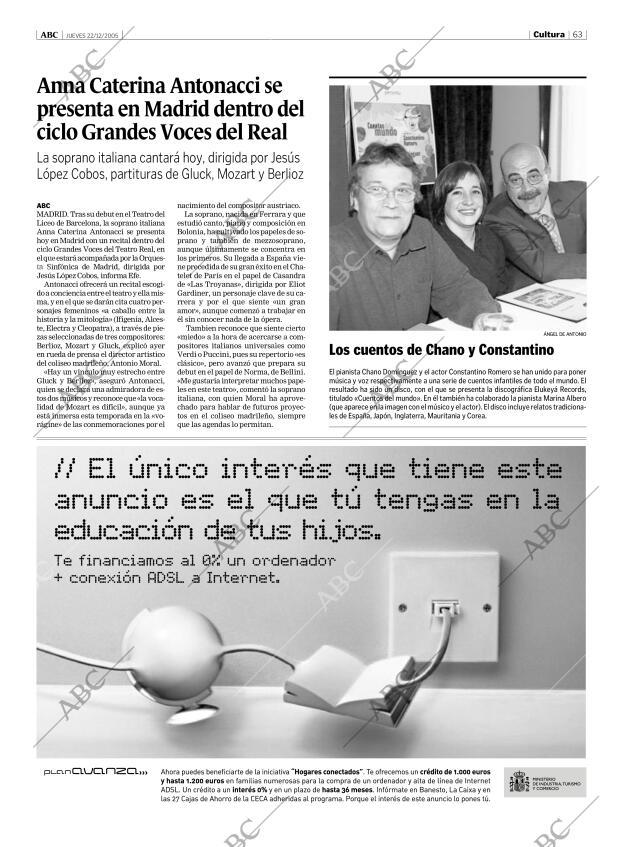 ABC MADRID 22-12-2005 página 63
