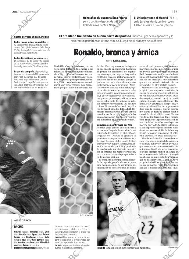 ABC MADRID 22-12-2005 página 93